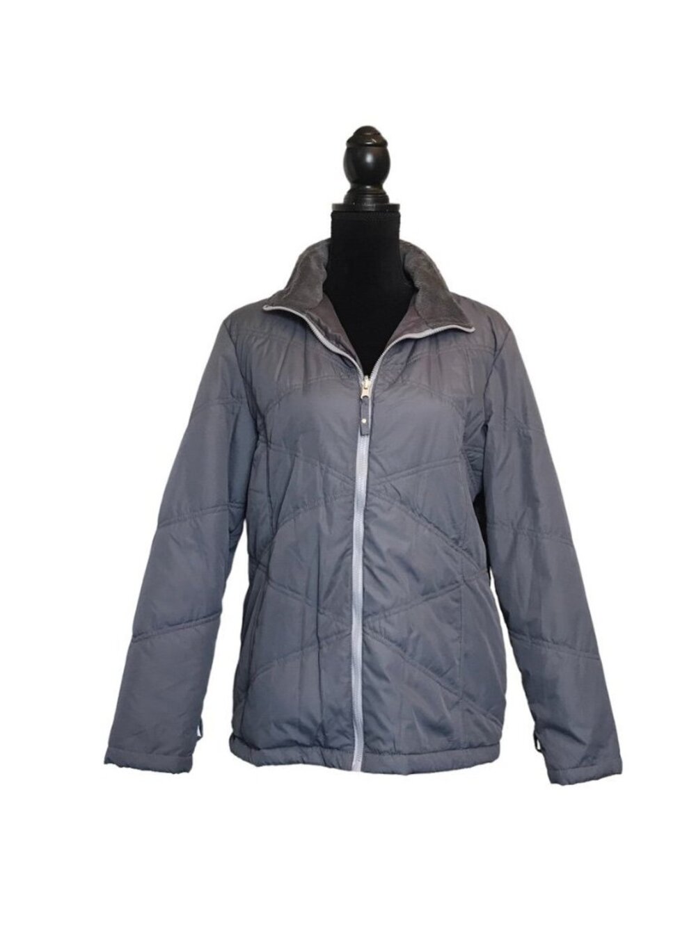 Rothschild Below Zero Women's Faux Fur Lined Jacket in Gray - Size L